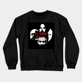 All-American Spookshow Horror Podcast Faces Crewneck Sweatshirt